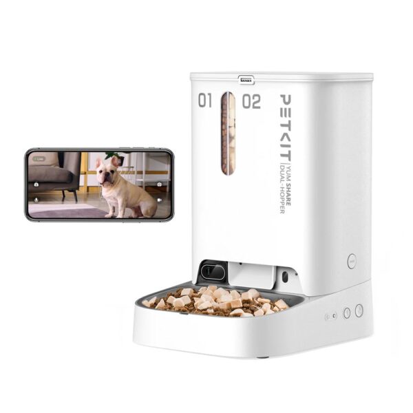 PetKit YumShare Dual-hopper 5l | Chytrý automatický dávkovač krmiva s kamerou