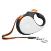 Reedog Senza Premium samonavíjecí vodítko M 25kg / 5m páska / bílé s oranžovou - Image 2