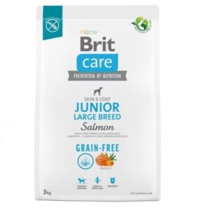 Brit Care Dog Grain-free Junior Large Breed Salmon 3 kg | Granule pro psy