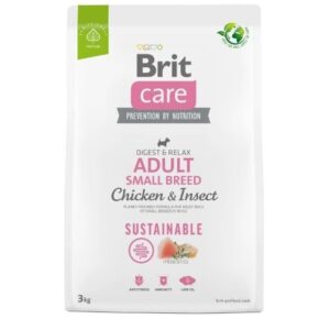 Brit Care Dog Sustainable Adult Small Breed Chicken & Insect 3 kg | Granule pro psy