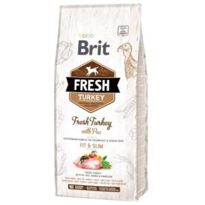 Brit Fresh Turkey & Pea Adult Fit & Slim 12 kg | Granule pro psy