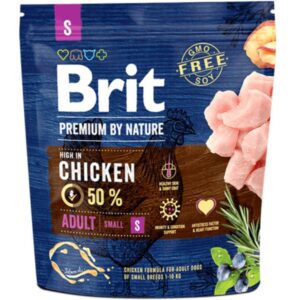 Brit Premium by Nature Adult S 1 kg | Granule pro psy