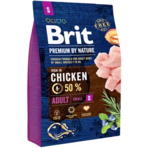 Brit Premium by Nature Adult S 3 kg | Granule pro psy