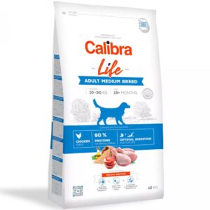 Calibra Dog Life Adult Medium Breed Chicken 12 kg | Granule pro psy