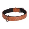 Kožený obojek Flamingo pro psy Patti hnědá - XS/S: 24-30cm - Image 2
