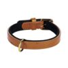 Kožený obojek pro psy Laybo Cognac - M: 36-44cm - Image 2